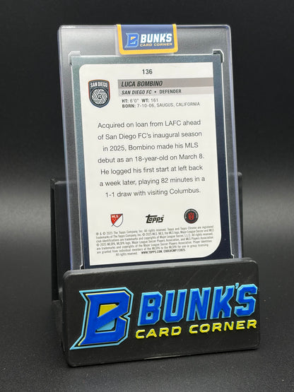 2025 Luca Bombino Mini Diamond Topps Chrome