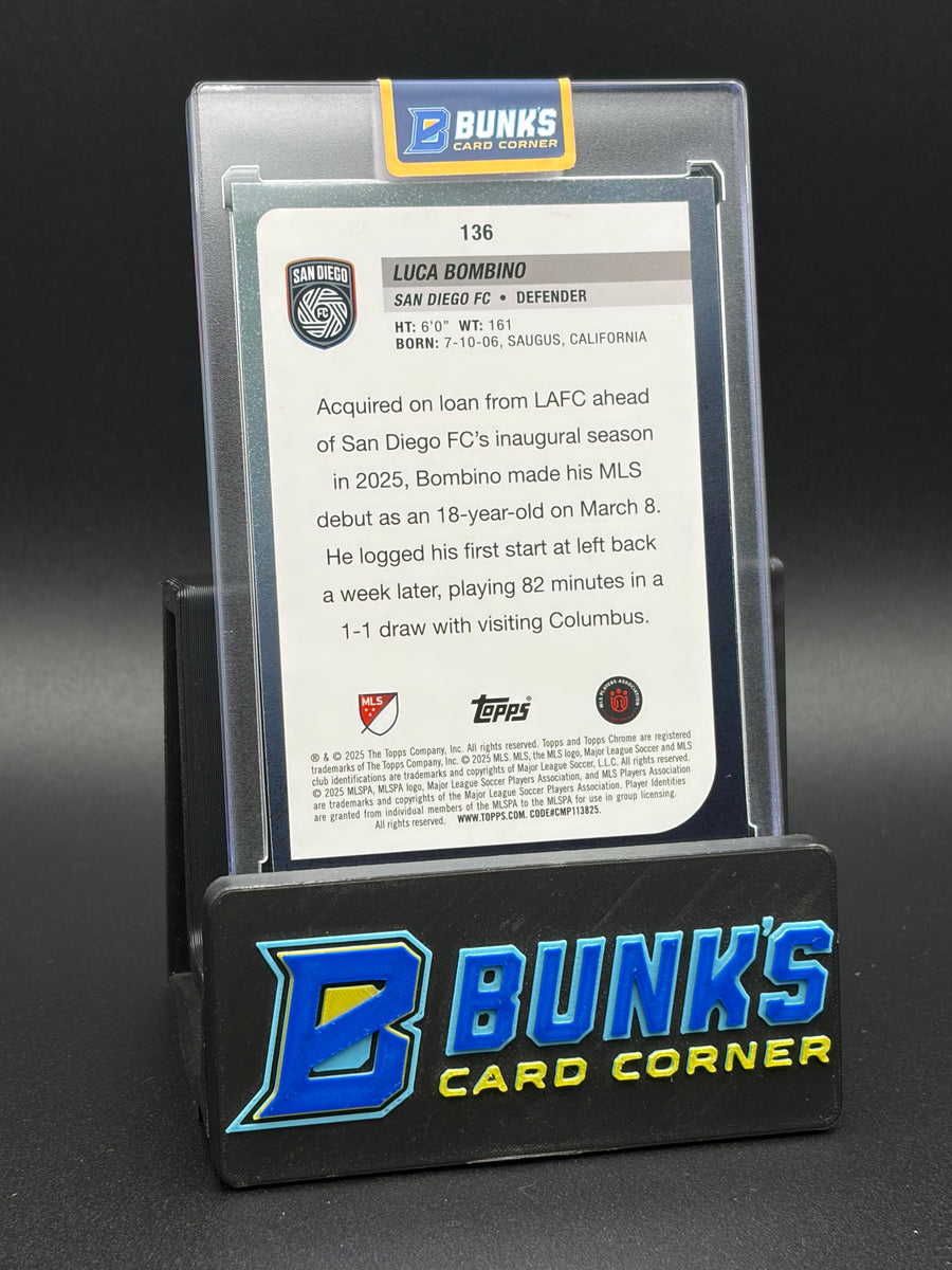 2025 Luca Bombino Mini Diamond Topps Chrome
