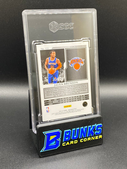 2022-23 Jalen Brunson Holo Silver 9/49 SGC 9