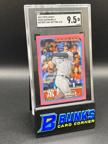 2024 Austin Wells Mother's Day Hot Pink SGC 9.5