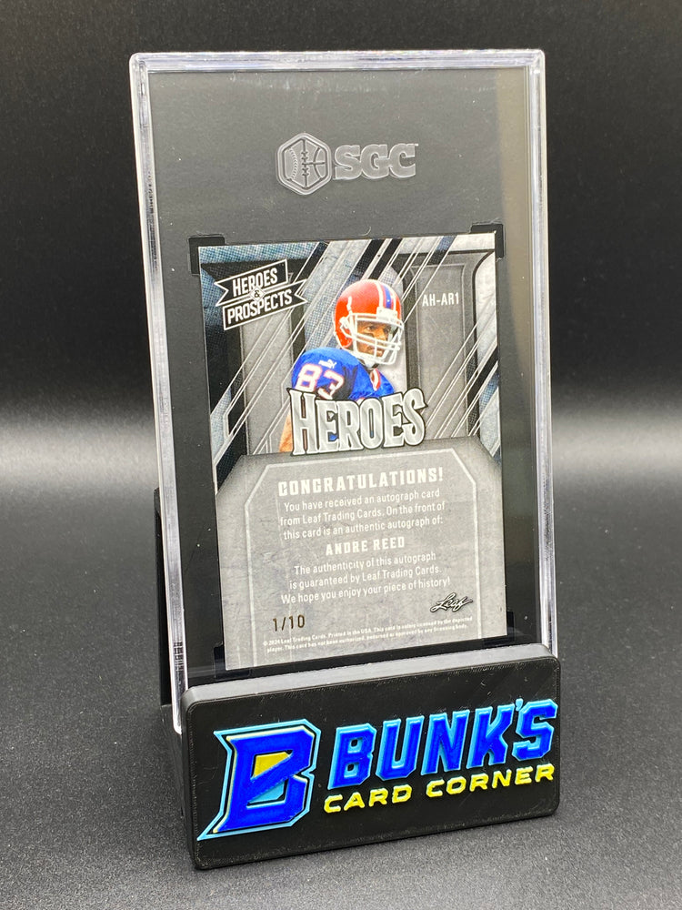 2024 Andre Reed Auto. Red 1/10 SGC 9