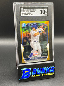 2023 Jasson Dominguez Chrome Prospect Gold Ref. SGC 10