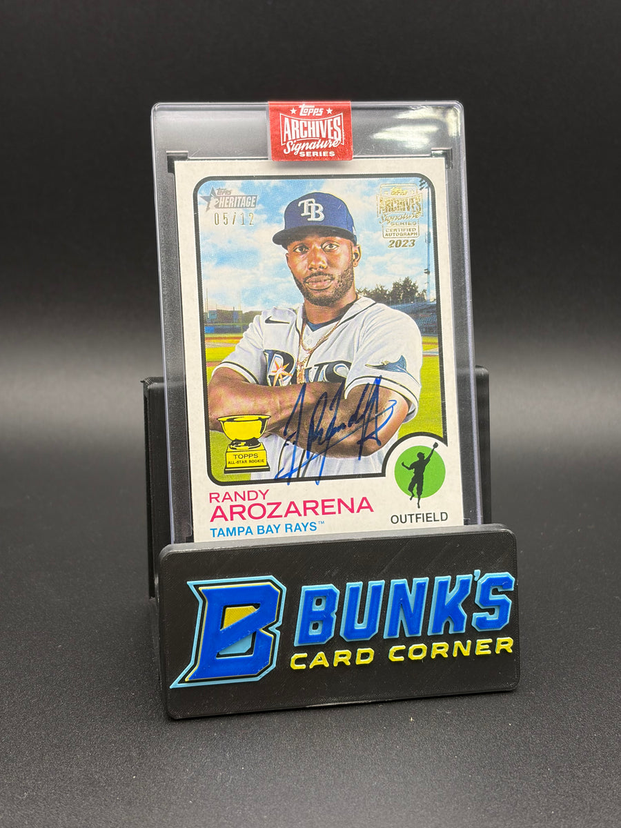 2023 Randy Arozarena Topps Heritage Archives Signature 5/12