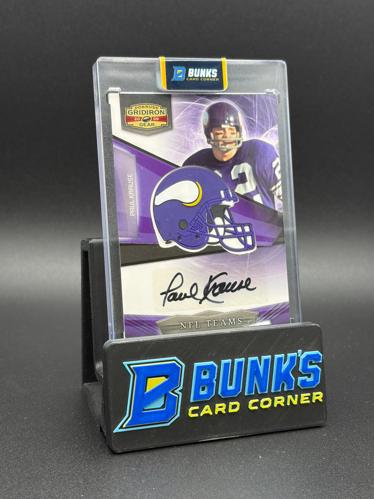 2009 Paul Krause Donruss Gridiron Gear Auto 343/450