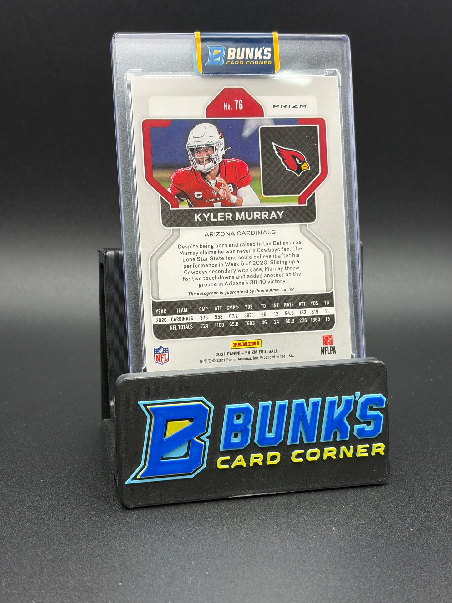 2021 Kyler Murray Prizm Silver Auto