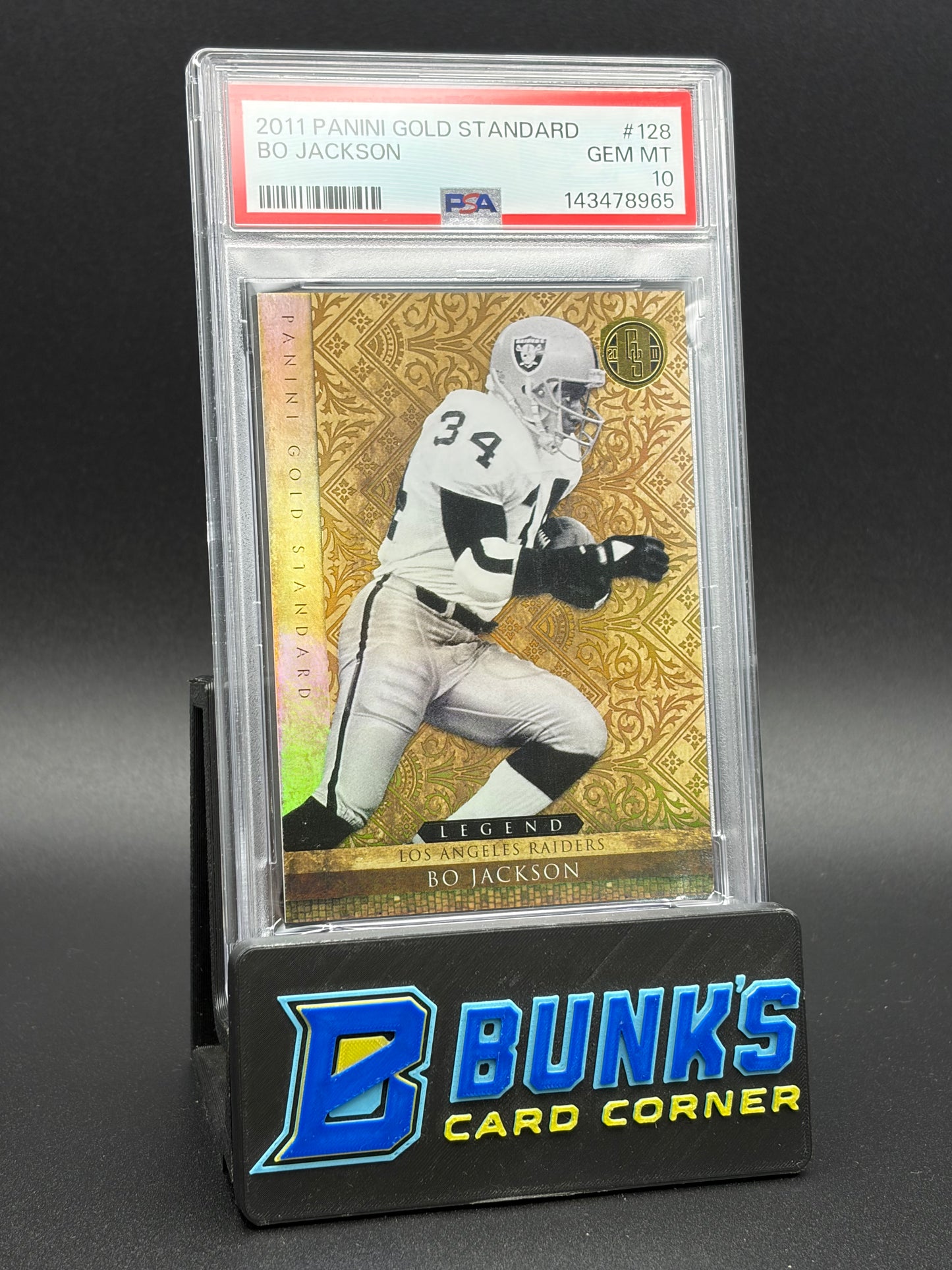 2011 Bo Jackson Gold Standard Panini PSA 10 163/299
