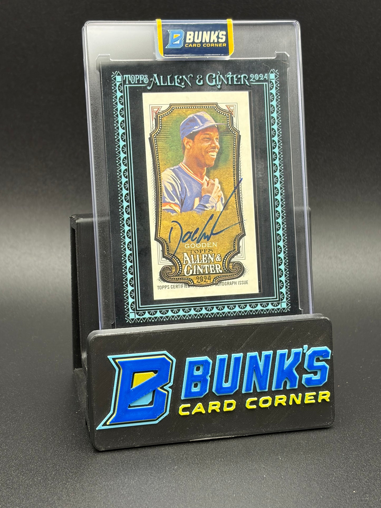 2024 Dwight Gooden Topps Allen + Ginter Black Frame Mini Auto 16/25
