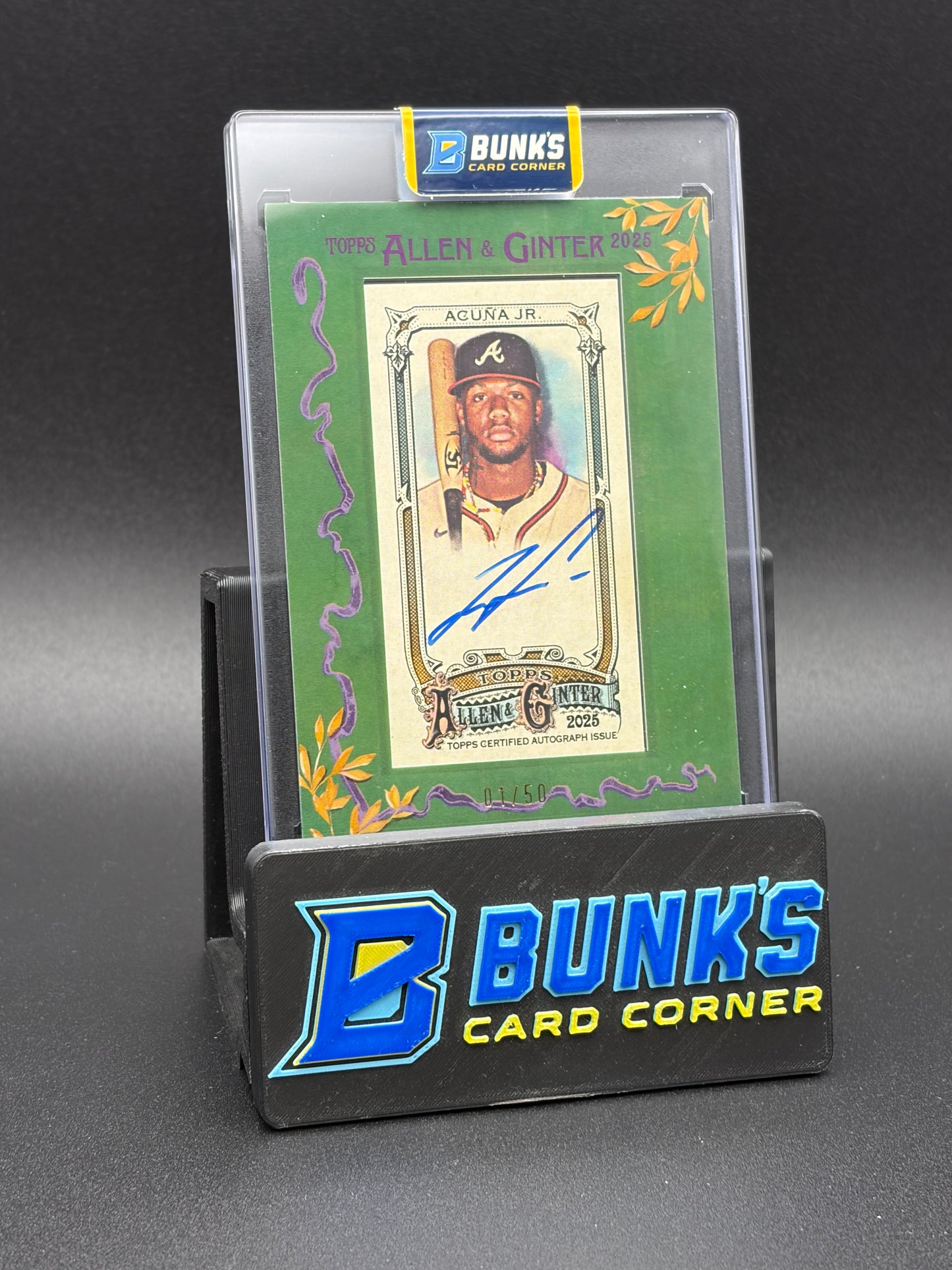 2025 Ronald Acuna Jr Topps Allen & Ginter Auto 1/50