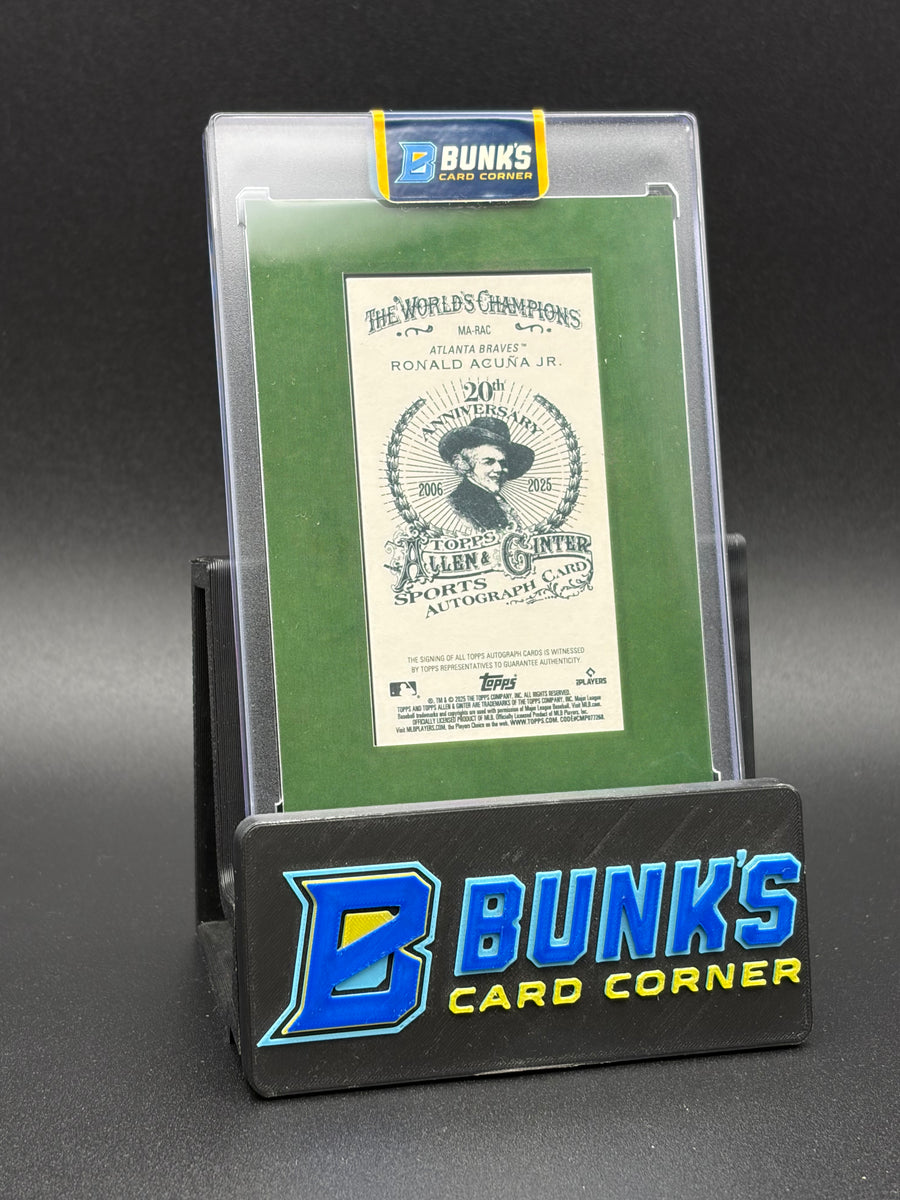 2025 Ronald Acuna Jr Topps Allen & Ginter Auto 1/50