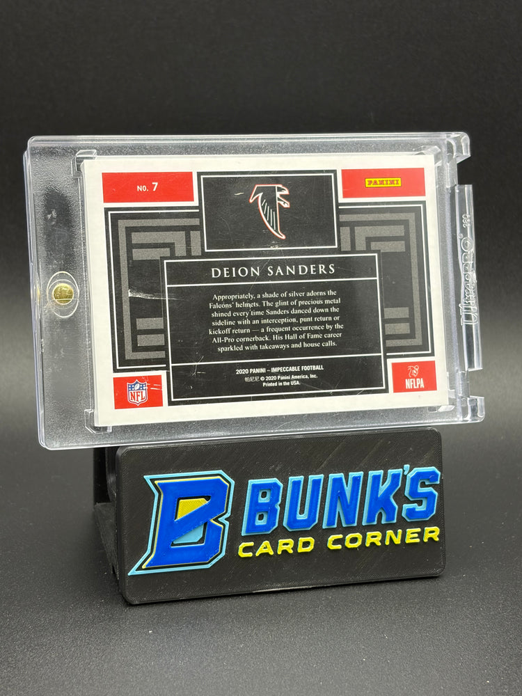 2020 Deion Sanders Impeccable Silver Bar HOF 8/20