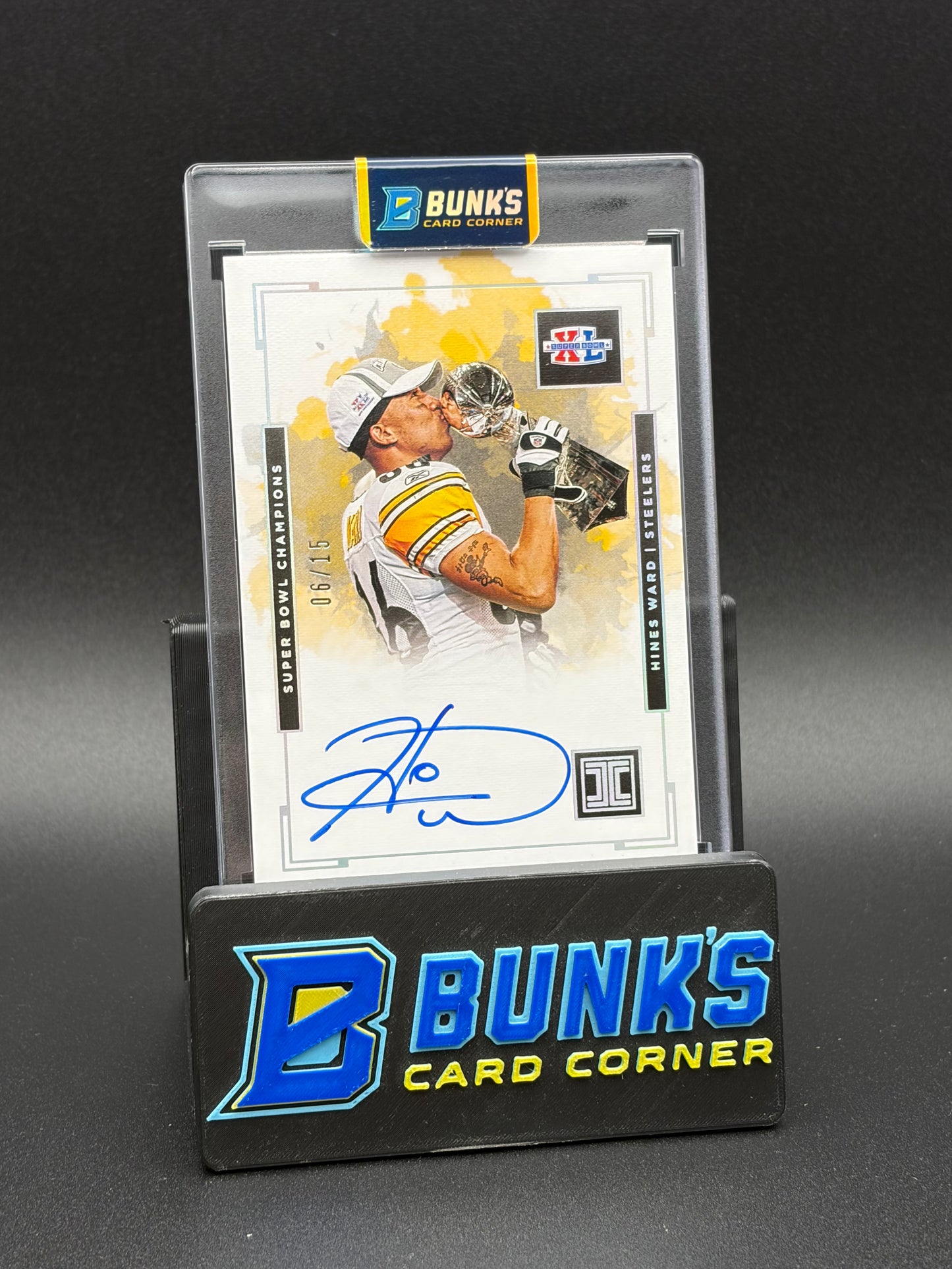 2020 Hines Ward Impeccable Super Bowl Champions Auto 6/15
