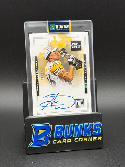 2020 Hines Ward Impeccable Super Bowl Champions Auto 6/15