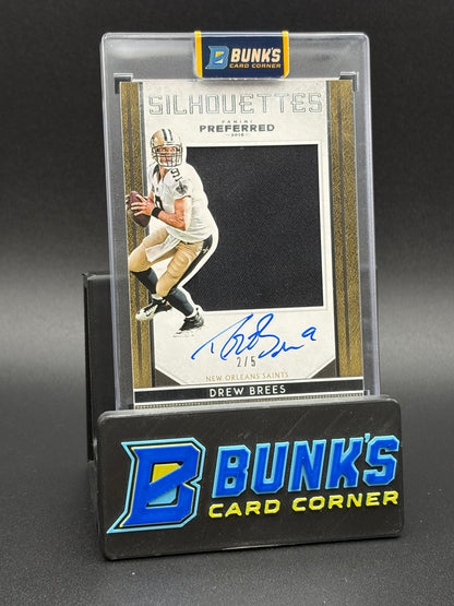 2016 Drew Brees Preferred Auto Silhouettes 2/5