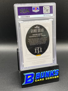 2021 David Ortiz Game Gear Mat. Sig. PSA 9