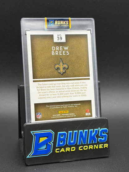 2016 Drew Brees Preferred Auto Silhouettes 2/5