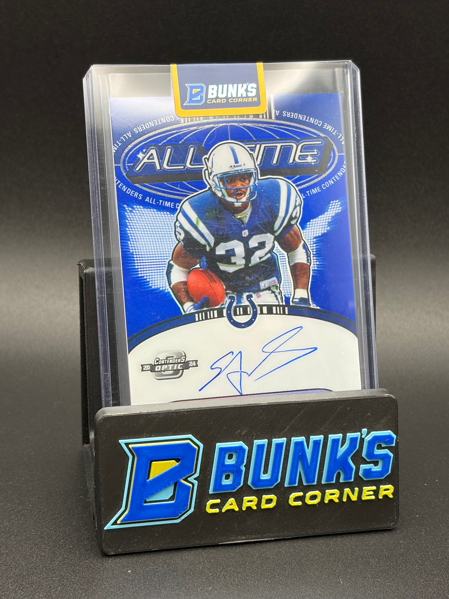 2024 Edgerrin James Contenders Optic Auto HOF All Time 16/50