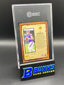 2024 JJ McCarthy Notoriety Blue Reactive Prizm SGC 9.5
