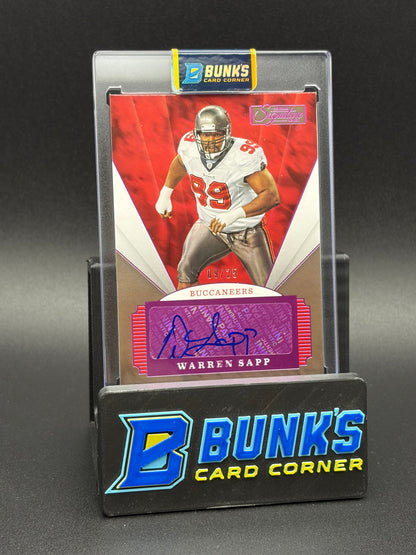 2020 Warren Sapp Chronicles Signature Series Panini 9/25 Auto