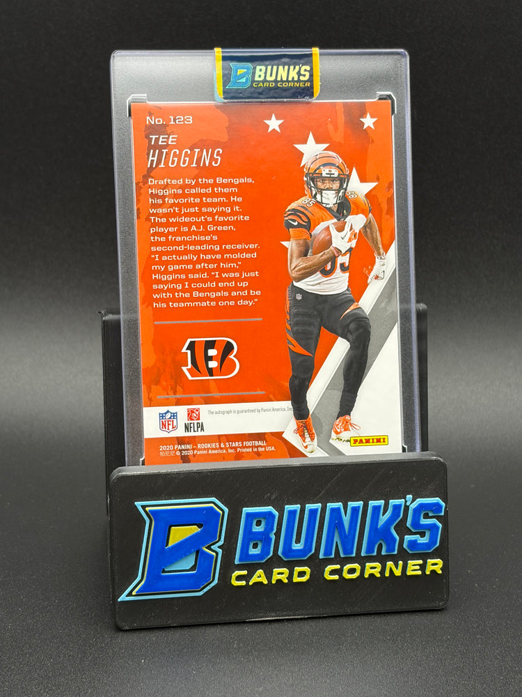 2020 Tee Higgins Rookies & Stars Panini Orange RC 21/99
