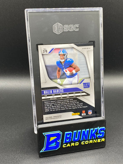 2024 Malik Nabers Red/White/Blue Prizm SGC 10