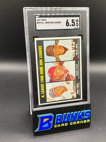 1967 N.L. Home Run Leaders SGC 6.5