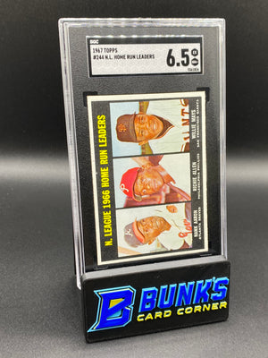 1967 N.L. Home Run Leaders SGC 6.5