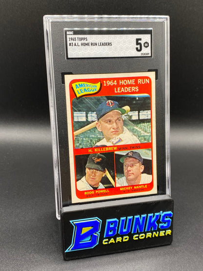 1965 A.L. Home Run Leaders SGC 5