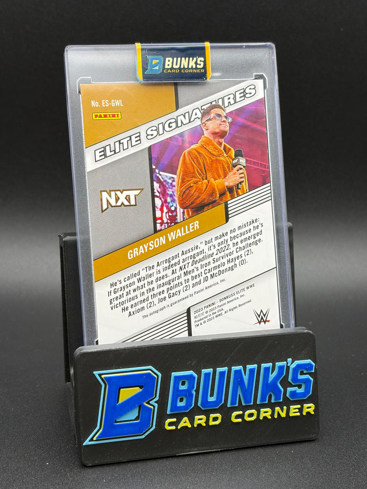 2023 Grayson Waller Elite Signatures Donruss Elite 4/49