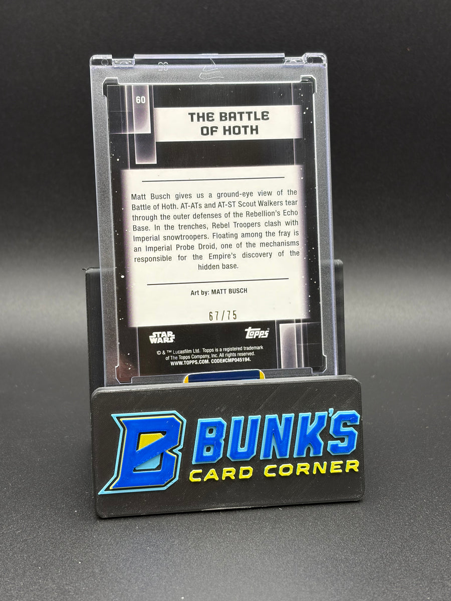 The Battle Of Hoth Star Wars Topps 67/75