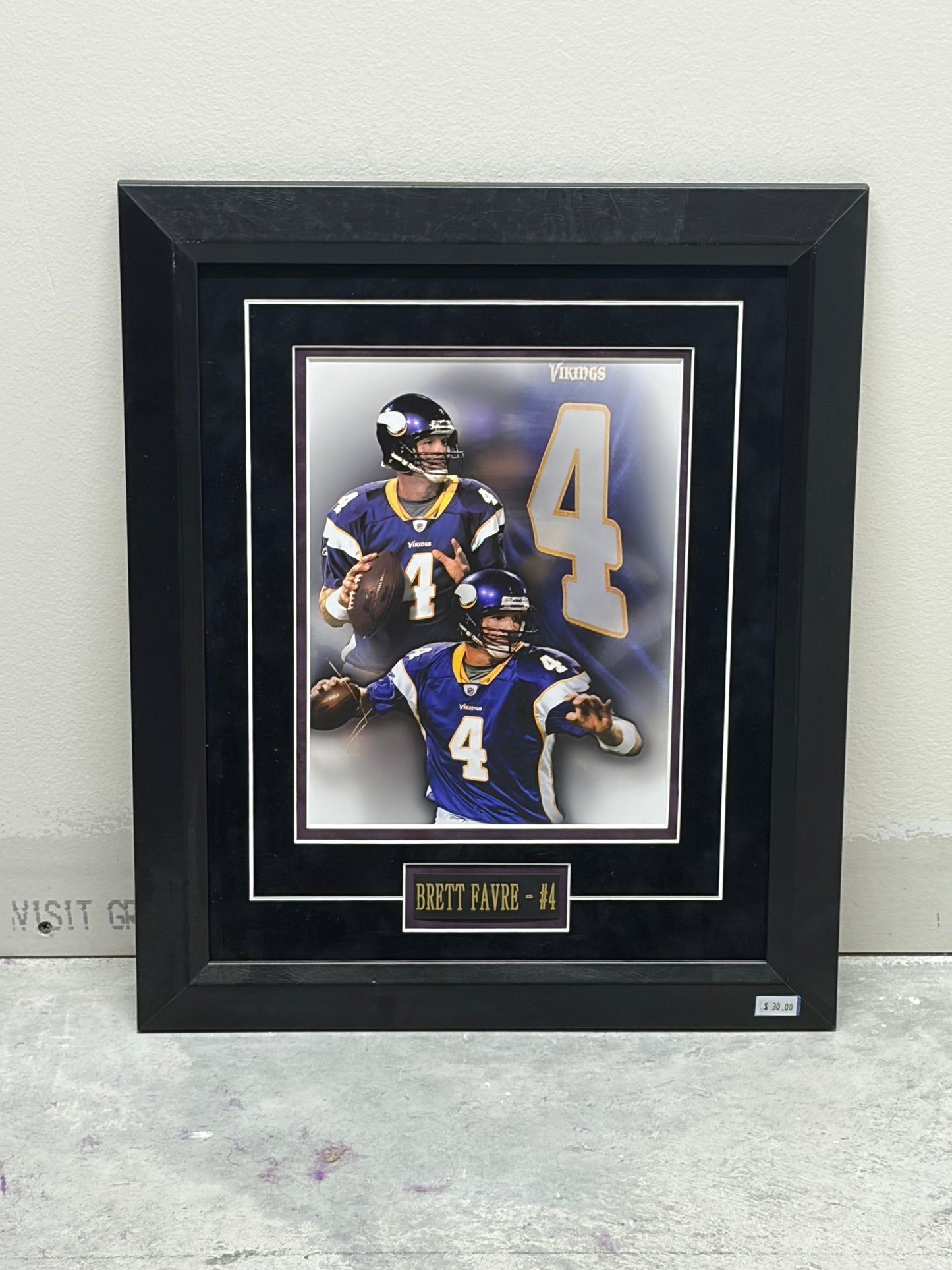 Brett Favre #4 Frame 15x17.5