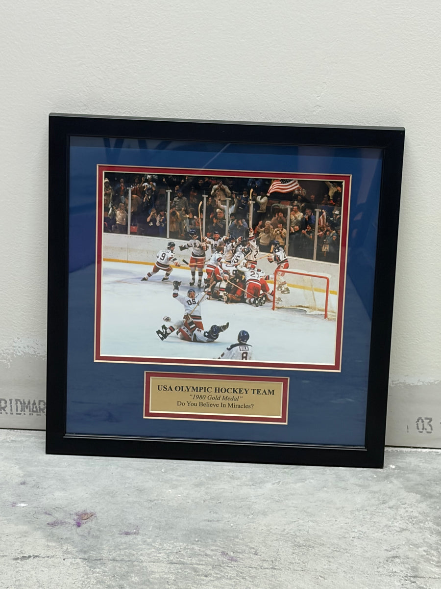 1980 Gold Medal "Do You Believe In Miracles" Frame 14x14