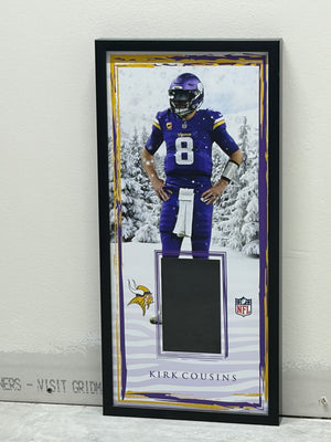 Kirk Cousins Display NFL Winter Frame 10x21