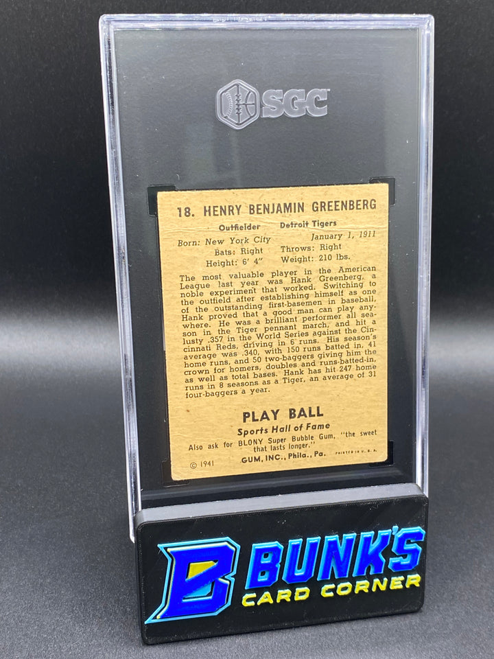 1941 Hank Greenberg SGC 2