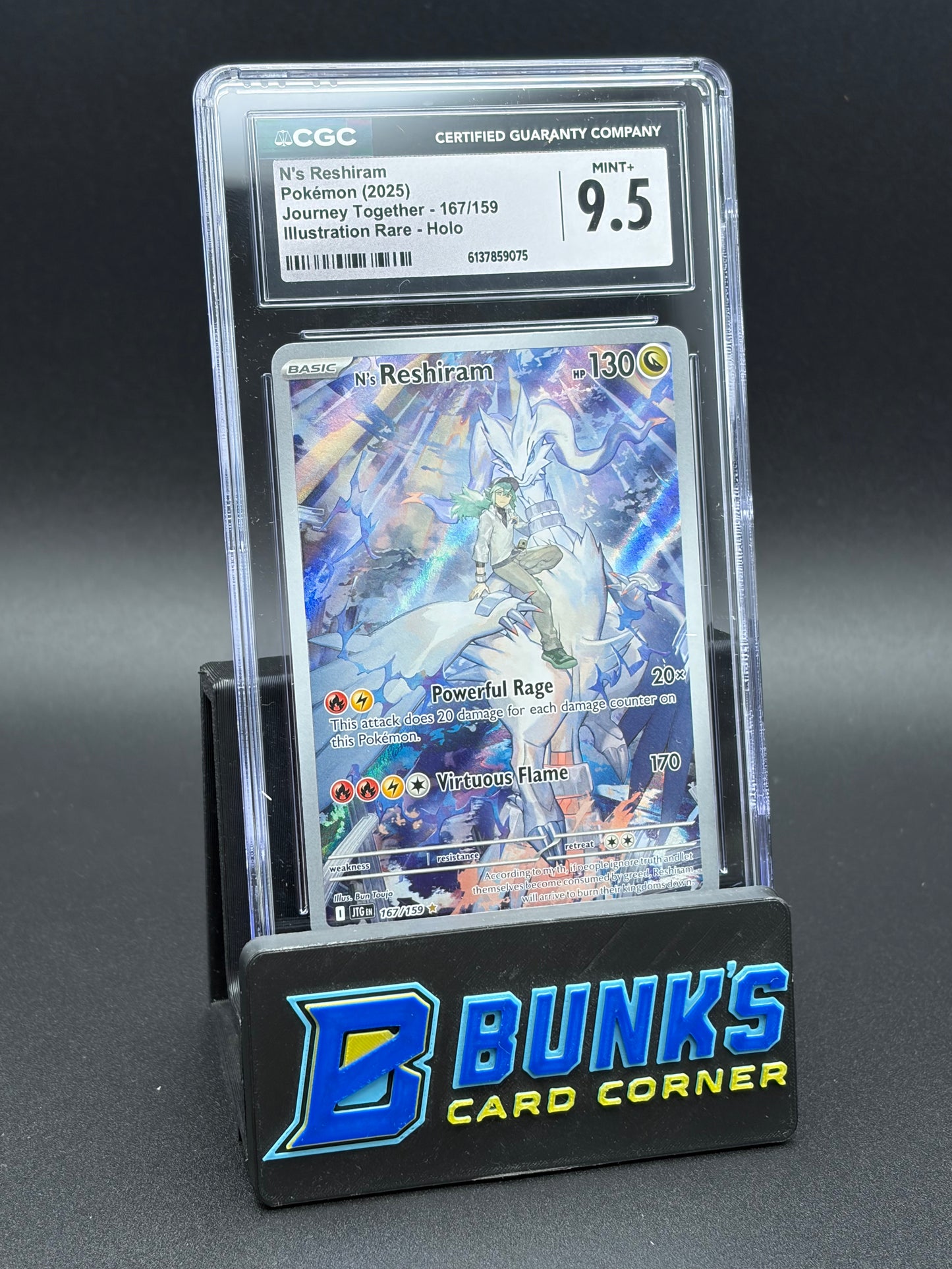N's Reshiram Illustration Rare Holo CGC 9.5