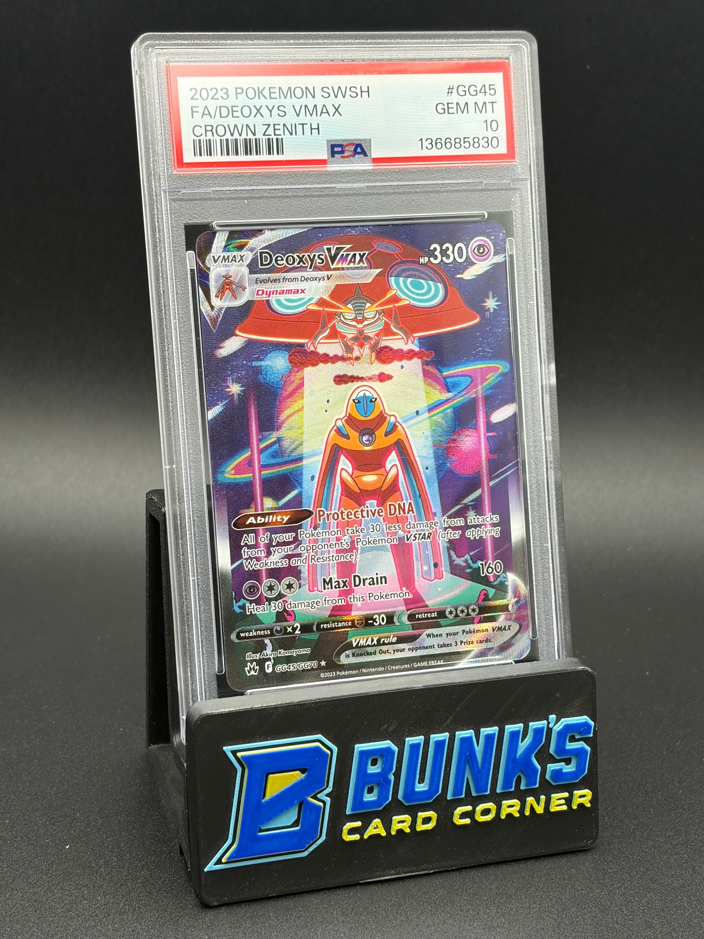 Deoxys VMAX Crown Zenith PSA 10
