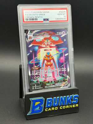 Deoxys VMAX Crown Zenith PSA 10