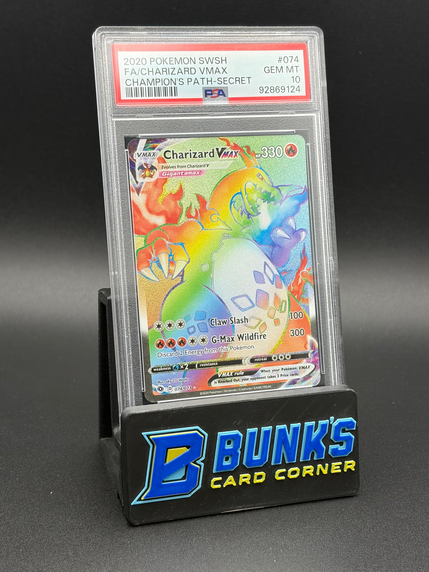 Charizard VMAX Champion's Path Secret PSA 10