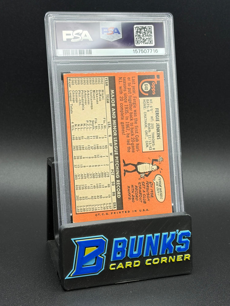 1969 Fergie Jenkins Topps PSA 4 HOF