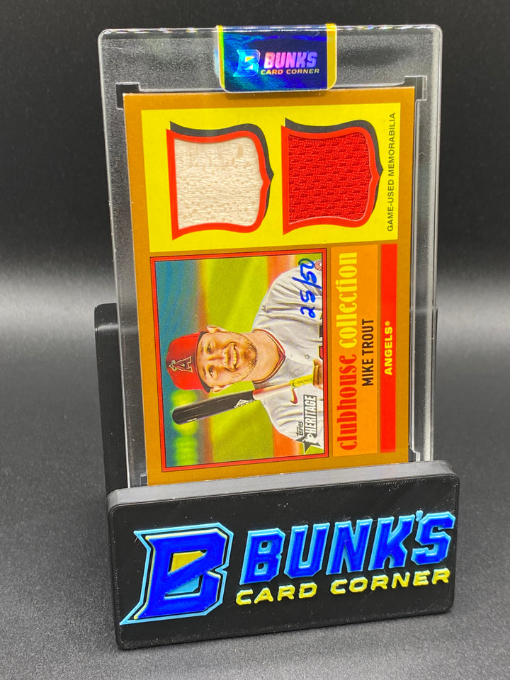 2025 Mike Trout Game Used Memorabilia 25/50