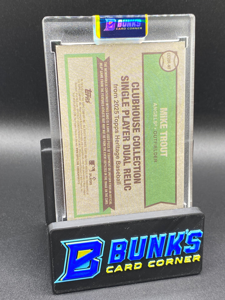 2025 Mike Trout Game Used Memorabilia 25/50