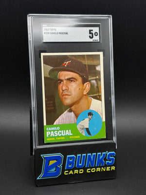 1963 Camilo Pascual Topps SGC 5