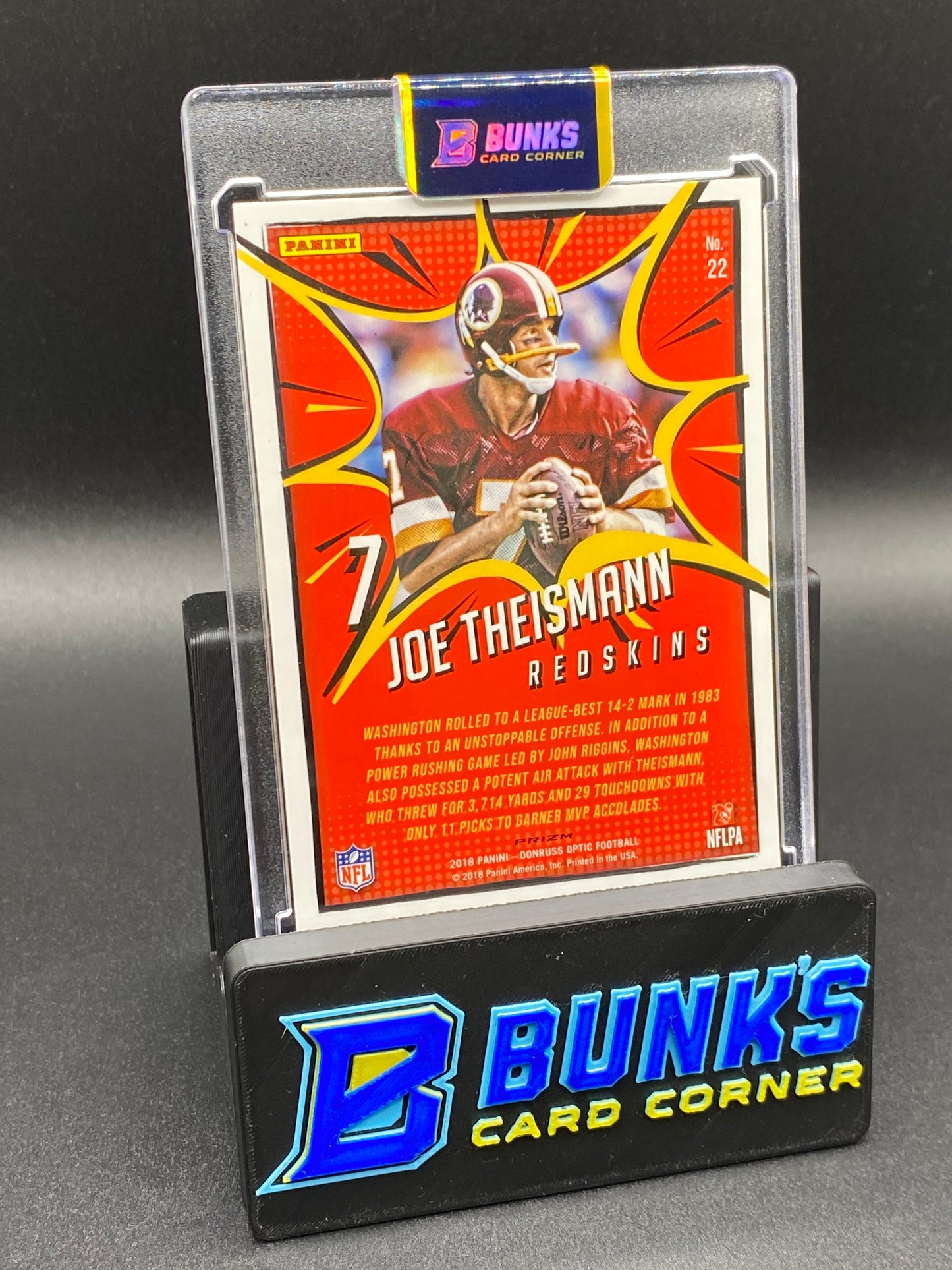 2018 Joe Theismann Optic