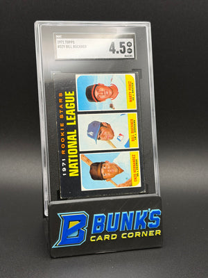 1971 Enzo Hernandez & Marty Perez & Bill Buckner Topps SGC 4.5
