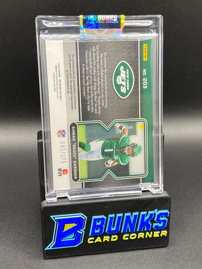 2022 Ahmad "Sauce" Gardner Auto. Patch RPA RC 82/175