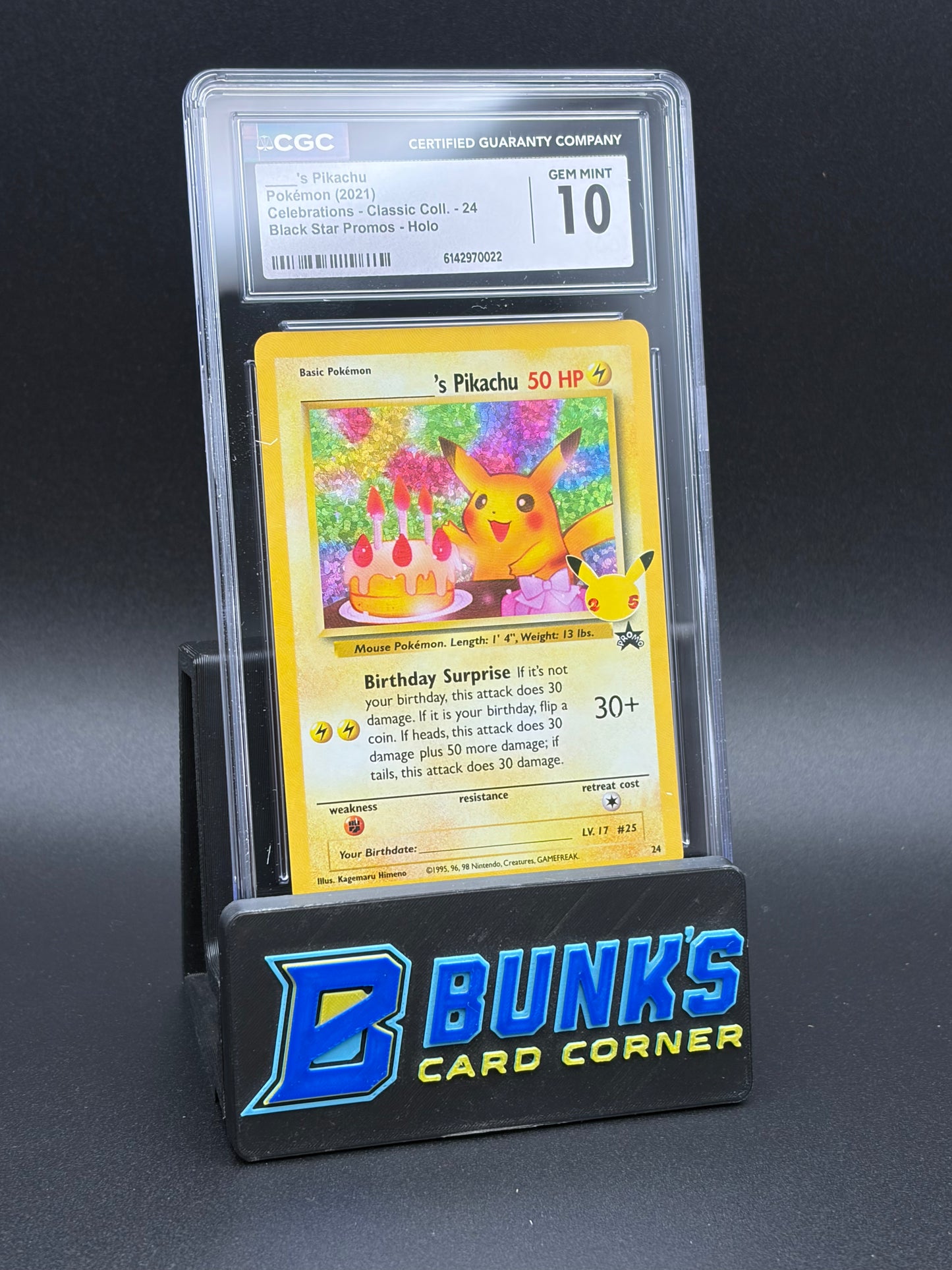 Pikachu Promo Holo CGC 10