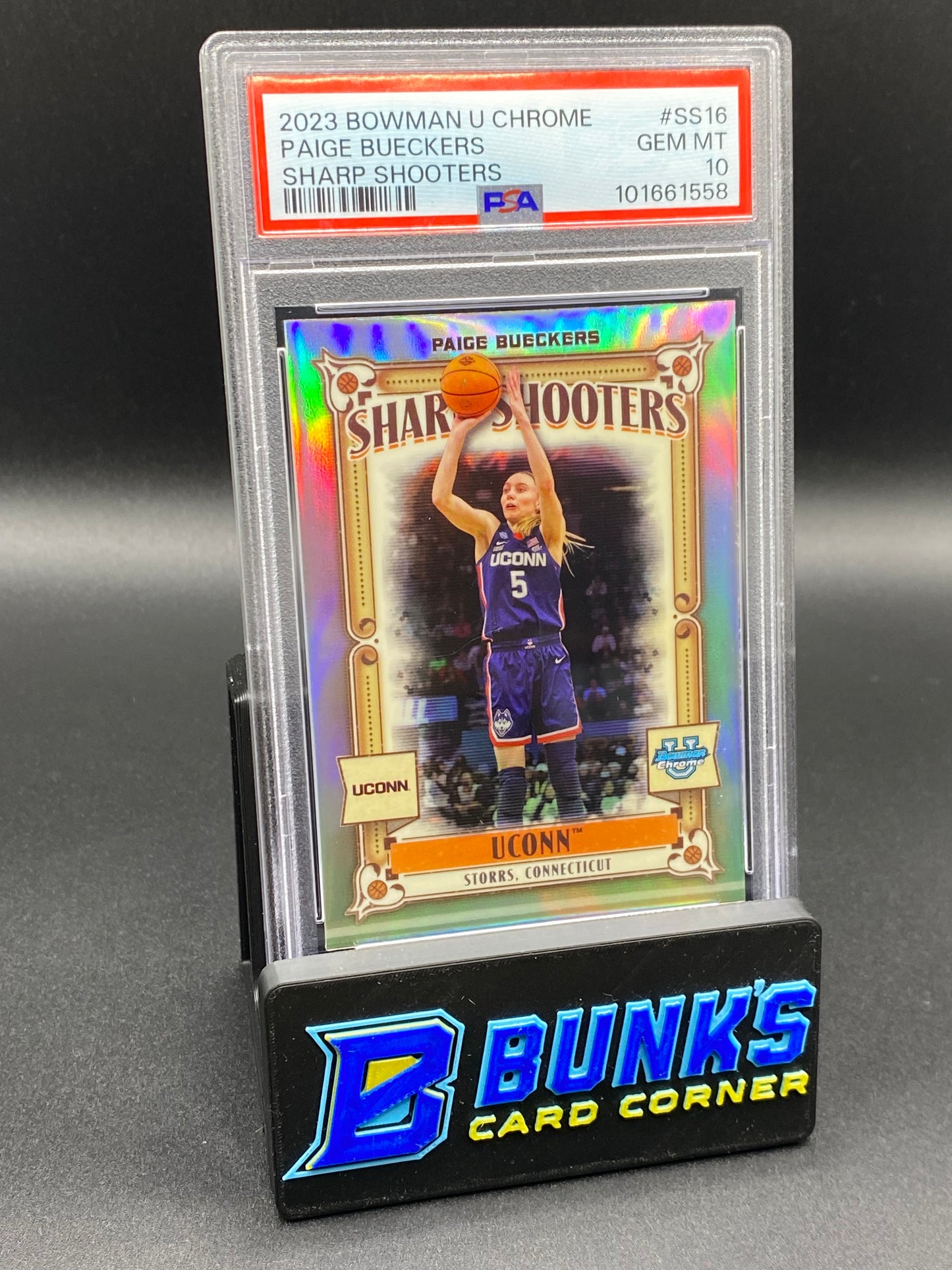 2023 Paige Bueckers Sharp Shooters PSA 10