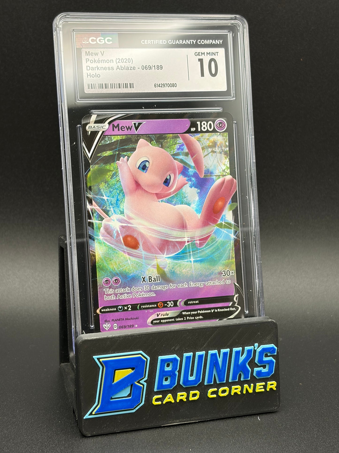 Mew V Holo CGC 10