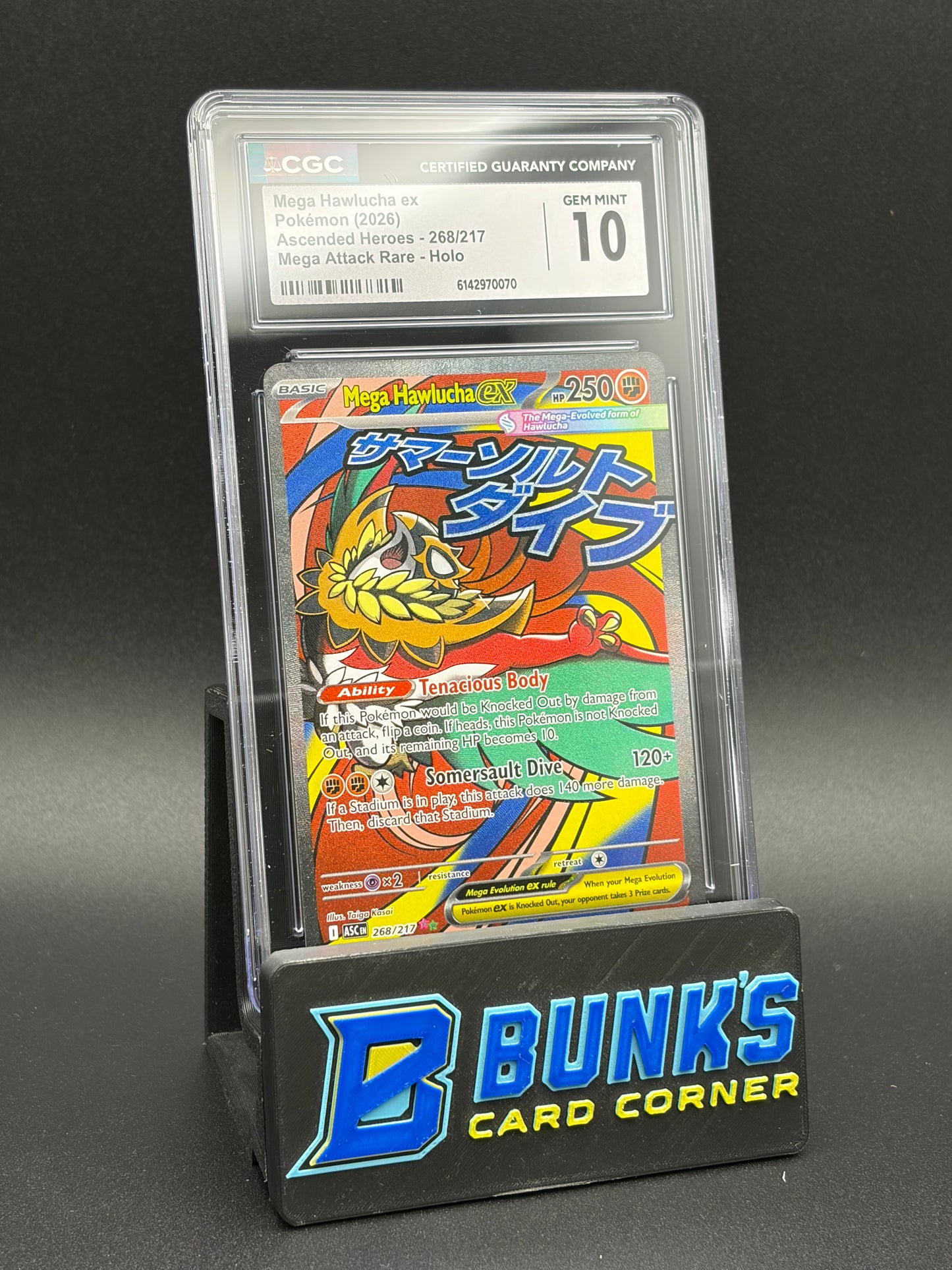 Mega Hawlucha ex Mega Attack Rare Holo CGC 10
