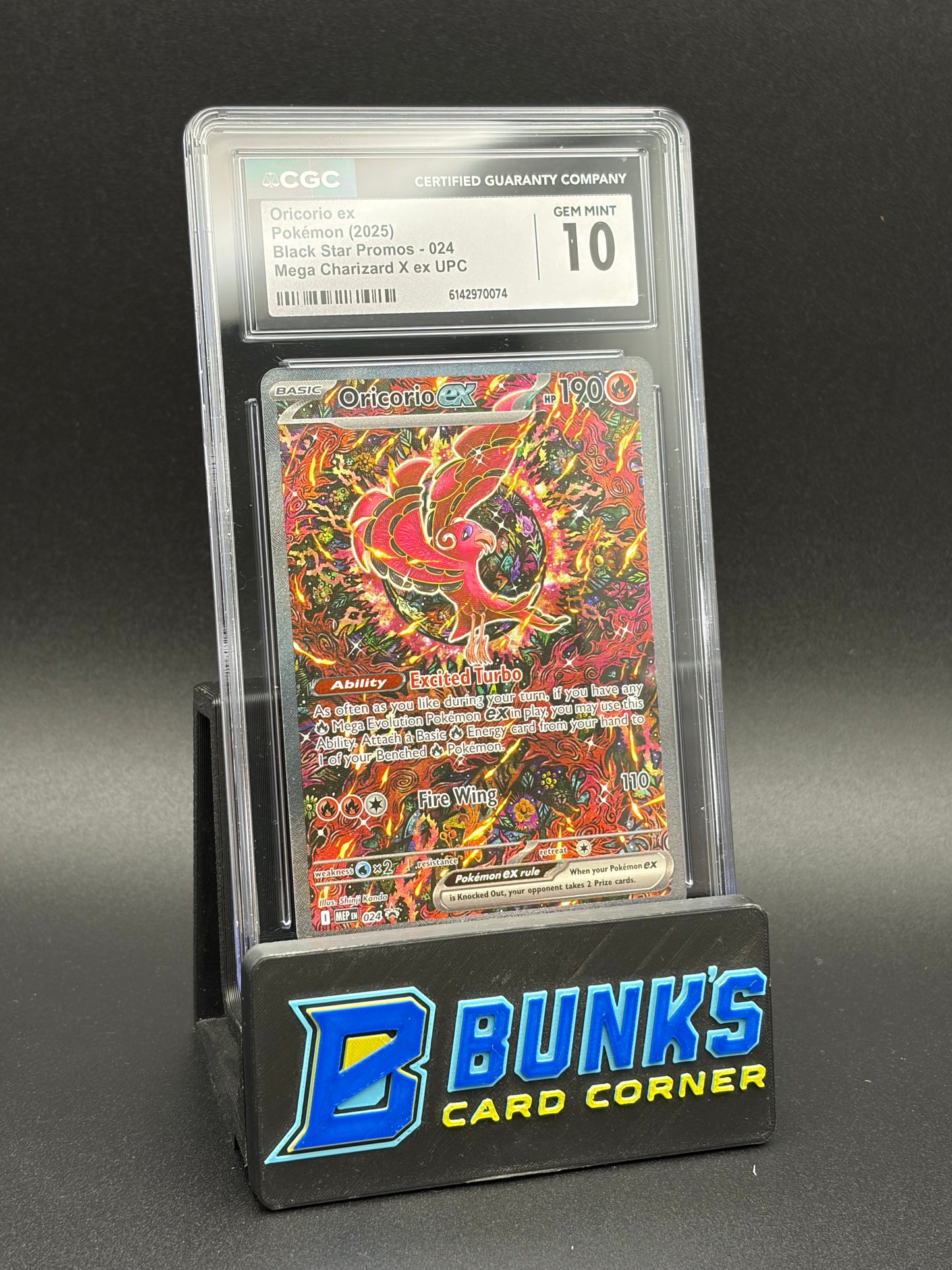 Oricorio ex Mega Charizard X ex UPC CGC 10