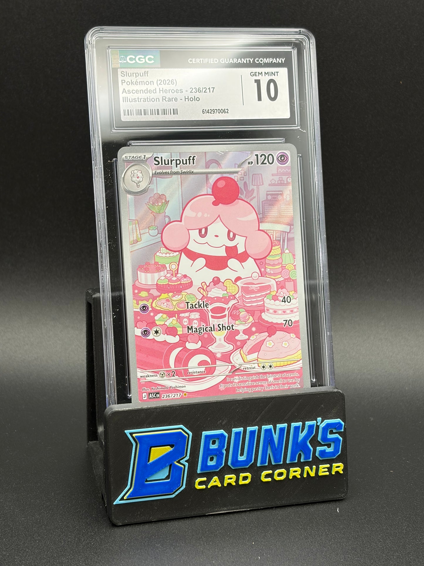 Slurpuff Illustration Rare Holo CGC 10
